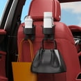 thumbnail image 3 of Car Cup Mount with Hook Storage Shelf Shelves Back Seat Phone Holder for Cars Abs, 3 of 6