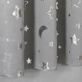 thumbnail image 4 of 1 Panel Curtain Blackout Kids Room Curtain ,Star and Moon Patterned Curtains Grommets Thermal Insulated Space Drapes for Bedroom 52'' x 84'', 4 of 8