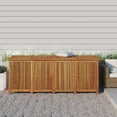 thumbnail image 4 of vidaXL Outdoor Waterproof Wooden Deck Box, Brown, 4 of 29