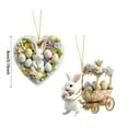 thumbnail image 3 of Easter Rabbit Hanging Ornament,Charms Acrylic Rabbit Jewelry,Easter Bunny Decoration,Easter Bunny Decoration for Tree, Spring Easter Pendant for Party Home, 3 of 7