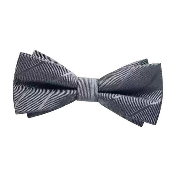 JulIris Cravats, Tied Bow Tie for Men, Satin Tux Bowtie, Adjustable Formal Neck Bowtie