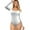 White, variant on ABATAB Bodysuits for Women Long Sleeve Ribbed Scoop Neck Tank Top Slimming Going out Tight Trendy Shapewear Tops