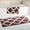 Chocolate, variant on Somerset Home 2 Piece Bathroom Rug Set - 41x24.5 Inch and 34x21 Inch 100% Cotton Bath Mats (White)