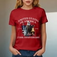 thumbnail image 6 of Leey-World Patriots Shirts for Women 250 Years 1776-2026 250th Birthday Eagle Liberty Bell T-Shirt(Red,3XL), 6 of 8