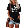 thumbnail image 1 of Hauts Mama Bear pour Femmes Manches Longues Chandail Décontracté Chandails en Molleton, 1 of 4