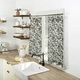 thumbnail image 4 of No. 918 Elara 2-Pack Tonal Botanical Semi-Sheer Rod Pocket Kitchen Curtains, 54"W X 36"L, 4 of 8