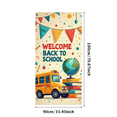 thumbnail image 3 of Colorful Welcome Back to School Banner with School Bus Globe and Books Background Party Decors for Classroom Decor School Events Photo Backdrop Supplies, 3 of 4