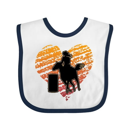 

Inktastic Barrel Racing Rodeo Cowgirl Gift Baby Girl Bib