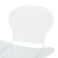 thumbnail image 6 of Noble House Kreighton Modern Outdoor Iron Club Chair, Set of 2, Matte White, 6 of 8