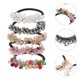 thumbnail image 5 of 5 gomas para el pelo para mujer: gomas para el pelo con cuentas de cristal de colores, pulseras elásticas, coleteros bohemios, gomas para el pelo brillantes y elegantes para niñas., 5 of 6