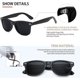 thumbnail image 2 of Gafas de sol polarizadas para hombre y mujer, estilo retro, color negro, para conducir, pescar y protegerse de los rayos UV., 2 of 3