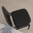 thumbnail image 6 of BizChair Commercial Grade 500 LB. Capacity Dome Back Stacking Banquet Chair in Black Vinyl with Silver Vein Metal Frame, 6 of 11