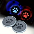 thumbnail image 2 of Colourful LED Coasters Beverage Mat With Motion Detector Auto On Off USB Powered For Night Driving Accessories, 2 of 20