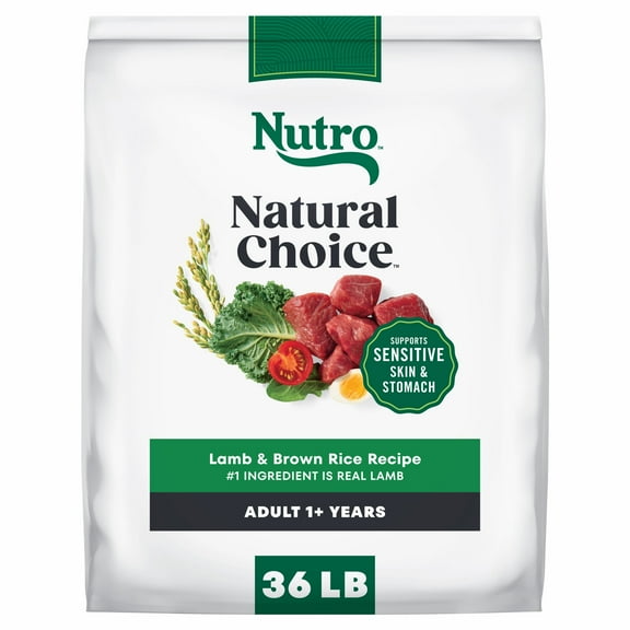 Nutro Natural Choice Adult Dry Dog Food Recipe Lamb & Brown Rice, 36 Lb Bag