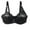 Black, variant on JGTDBPO Front Closure Bras For Women Wireless Plus-Size Printing Bra Nursing Bras Vest Gathered Together Breathable And Comfortable Brassiere Bra Minimizer Extra-Elastic Bra Everyday Bra