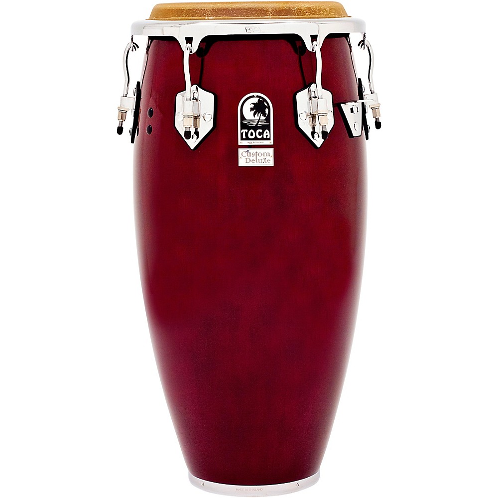 Toca Custom Deluxe 30 in. Wood Shell Congas 11.75 in. Dark Wood