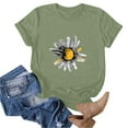 thumbnail image 5 of Ovbmpzd Hauts pour Femmes Verts Confortables Manches Courtes Chandail Amusant T-Shirts Graphiques TG, 5 of 5