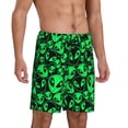 thumbnail image 2 of Yiaed Green Monster for Men's Soft Sleep Pajama Short Lounging Pajama Shorts-Small, 2 of 6