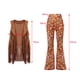 thumbnail image 3 of Conjunto de disfraz Hippie Fernando Disfraces Hippies Chaleco ligero Con borlas Pantalones Diadema, 3 of 8