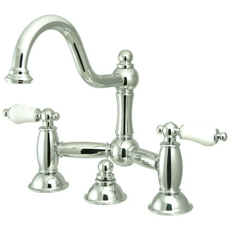 UPC 663370014499 product image for Kingston Brass KS3911PL Two Handle 8 Widespread Lavatory Faucet with Brass Pop-u | upcitemdb.com