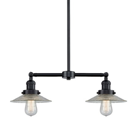 

Innovations Lighting 209 Halophane Halophane 2 Light 21 Wide Linear Chandelier /