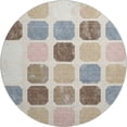 thumbnail image 2 of Addison Rugs Mayfield Premium Machine Washable Transitional Geometric Linen Round Rug, 8' x 8', 2 of 6