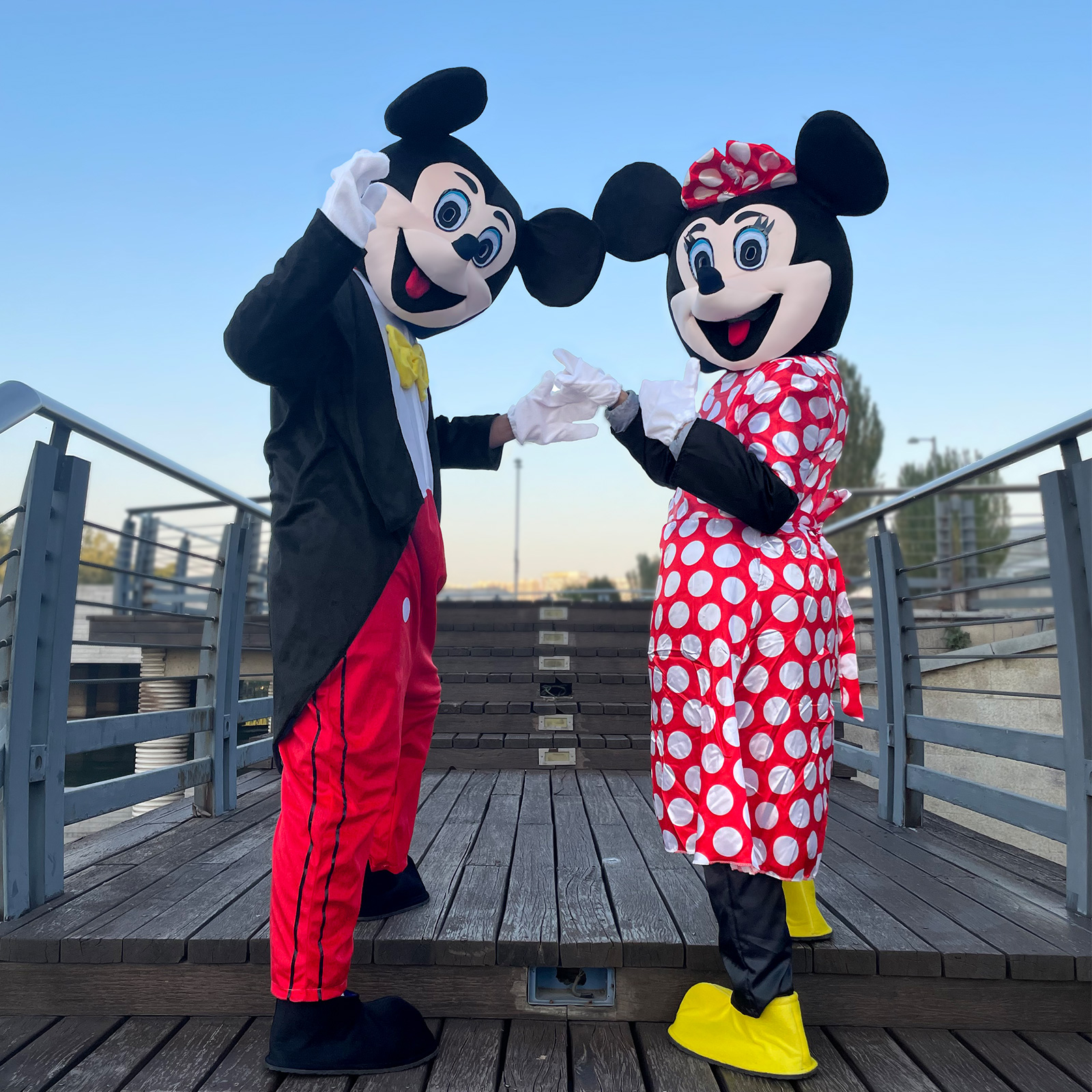Classic Mascot Costume Compatible with Mickey and Minnie Mouse Adult Size for Men & Women Birthday Party - image 2 of 5