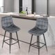 thumbnail image 2 of Set de 4 Silla de Comedor Sillón para salón con reposabrazos, Sillas Nordicas Acolchadas con Cubierta de Terciopelo Diseño Moderno,Patas de Metal 60cm, Gris oscuro esquí esquí Gafas de esquí, 2 of 5