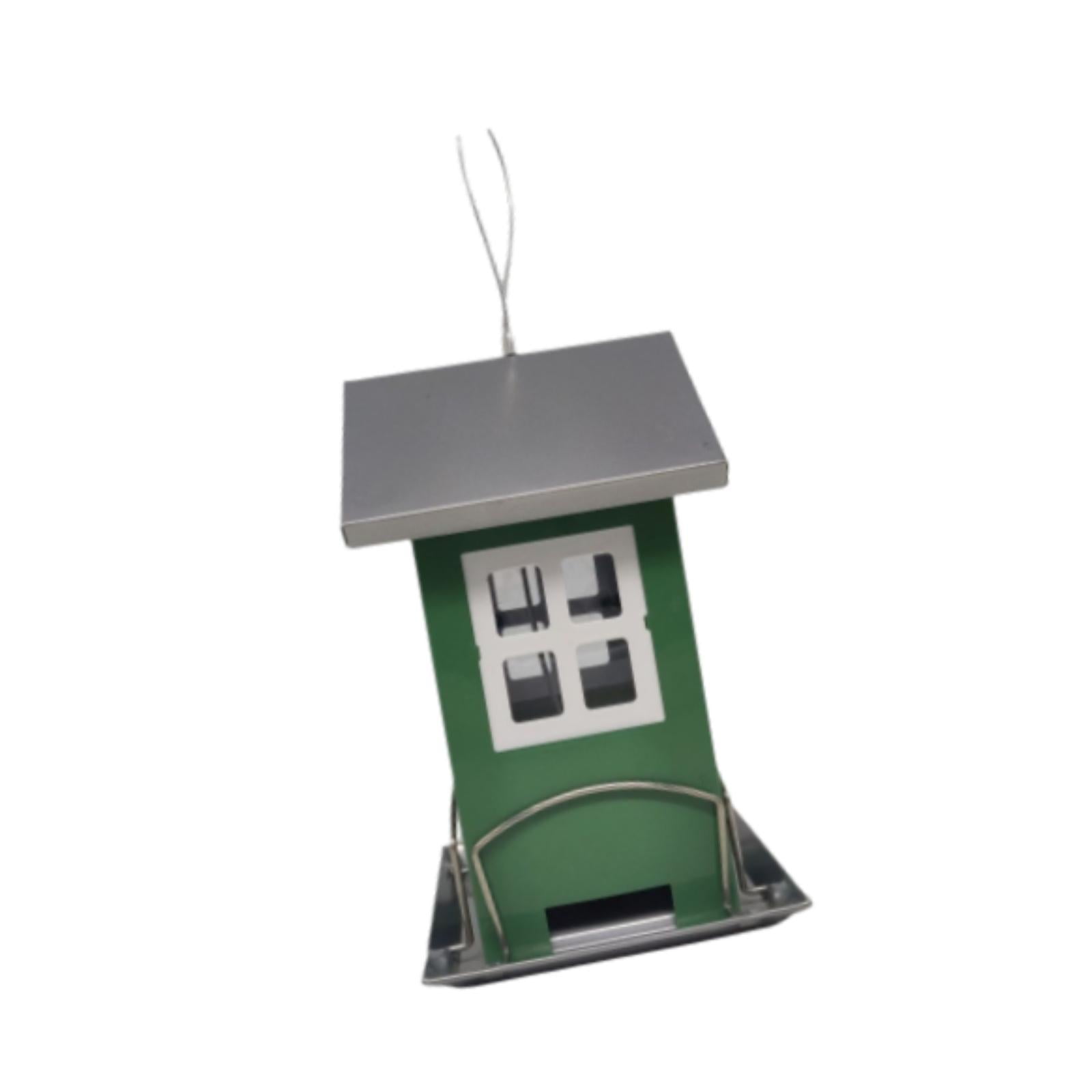 koolsoo Outdoor Bird Feeder Multifunctional Hanging Metal for Outside Courtyard Lawn