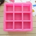 thumbnail image 1 of 9 Cavities 100Ml Square Fondant Cake Mold Silicone Chocolate Ice C Ube, 1 of 6