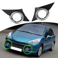 thumbnail image 2 of Car Front Right Fog Light Cover Chrome Foglights Frame Grill Auto Accessories for Peugeot 207 Sport 2006-2009, 2 of 5