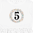 thumbnail image 4 of Inktastic 5th Birthday Flowered Wreath 5 Year Old Girl Girls Toddler Dress, 4 of 5