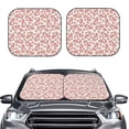 thumbnail image 2 of Goofa Rose Flowers Pattern 2 Piece Car Windshield Sun Shade Foldable | Front Windshield Shade for Sun, Heat and UV Rays | Sunshade for Car Front Window-Small, 2 of 7