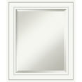 thumbnail image 4 of Amanti Art Beveled Wood Bathroom Wall Mirror - Craftsman White Frame Outer Size: 21 x 25 in, 4 of 5
