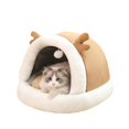 thumbnail image 6 of Warm Fleece Pet Bed - Deer Style, Cold-Proof Nest for Cats and Dogs, Thickened & Soft for Comfort, Adorable Look, Suitable for All Seasons, 6 of 6