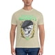 thumbnail image 5 of Camiseta de calavera para hombre, camisetas novedosas, camiseta de manga corta con cuello redondo, camisetas de algodón para regalo de cumpleaños, 5 of 7