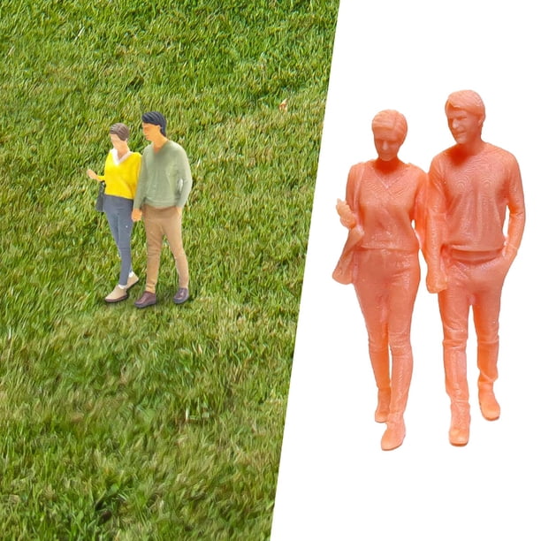Figuras en Miniatura para Personas, Modelo 1,64, Miniaturas, Jardín de Hadas, Adorno de Escritorio, Tren, Ferrocarril, Proyectos de Bricolaje, Modelo estilo A Hugo Figuras de dioramas