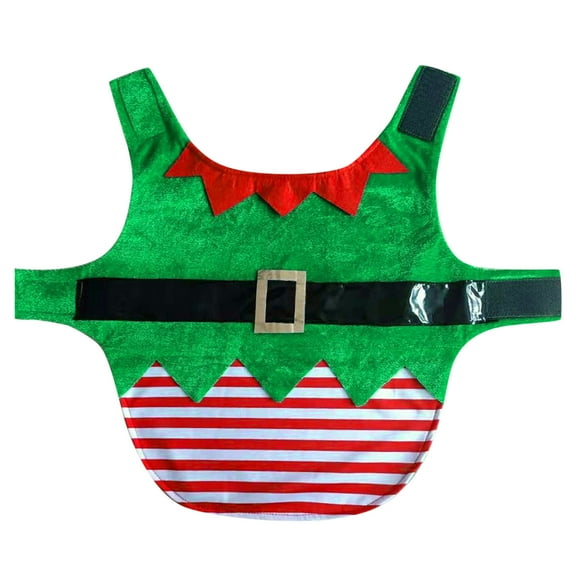 Green Festive Dog Elf for Small Dogs to Large Dogs for Christmas Pet Clothes Holiday Photo Props Dog Christmas