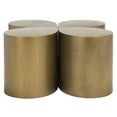 thumbnail image 5 of Safavieh Tilly 4-Piece Solid Rustic Coffee Table, Antique Brass, 5 of 11
