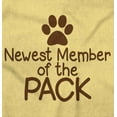thumbnail image 2 of Newest Member Of The Pack Paw Print Toddler Boy Girl T Shirt Infant Toddler Brisco Brands 3T, 2 of 6
