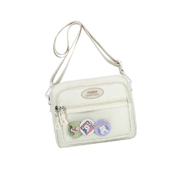 ROZYARD Nylon Ita Bag Shoulder Bags with Clear Window for Trendsetters And Students