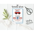 thumbnail image 3 of Darling Souvenir White Birthday Invitation Card 28 Pcs Fill or Write In Blank Invites Printable Party Supplies 5 x 7 Inches, 3 of 5