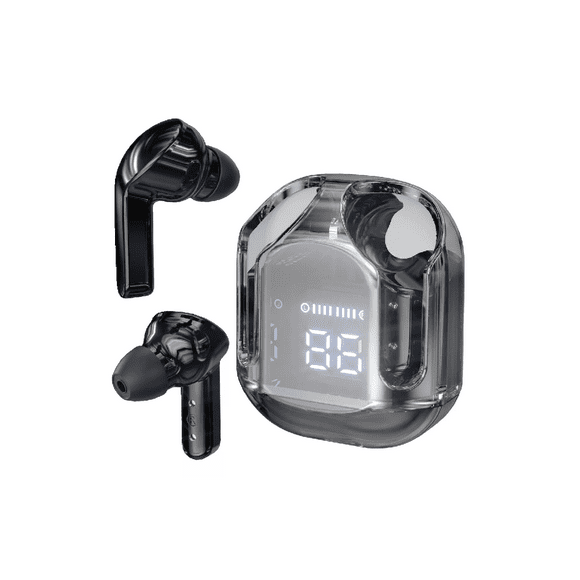 Audífonos Inalámbricos Bluetooth Transparente Auriculares negro