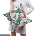 thumbnail image 5 of Ambesonne Floral Fabric by the Yard Upholstery, Colorful Flower Arrangements, 1 Yard, Dark Seafoam Multicolor, 5 of 5