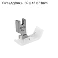 thumbnail image 2 of #SP-18 Pie prensatela industrial con bisagra para máquina de coser con guía derecha 1/4" (6mm) Blanco, 2 of 2