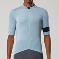 thumbnail image 4 of YKYWBIKE - Maillot de ciclismo para hombre, manga corta, ropa de ciclismo de montaña, color negro, ropa de verano, camiseta profesional para carreras de montaña, 4 of 5