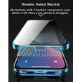 thumbnail image 4 of Compatible con iPhone 14 Pro Max, funda de vidrio templado con privacidad frontal y trasera de 360°, absorción magnética, resistente al agua, al polvo y a los golpes (verde), 4 of 8