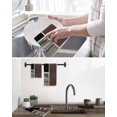 thumbnail image 5 of Brown Black Kitchen Dish Towels for Drying Dishes Set of 3, Modern Abstract Art Farmhouse Striped Waffle Weave Microfiber Hand Tea Bathroom Towels Quick Dry & Absorbent Towel 15.7x23.6, 5 of 7