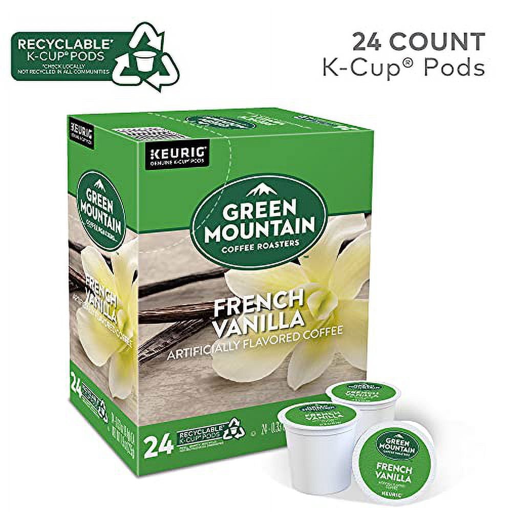 Green Mountain Coffee Roasters .. French Vanilla, Single-Serve Keurig .. K-Cup Pods, Flavored Light .. Roast Coffee, 24 Count