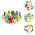 thumbnail image 3 of 1 Set Children Educational Toys 26 Letters Alphabet Train Set Toys (Colorful), 3 of 9
